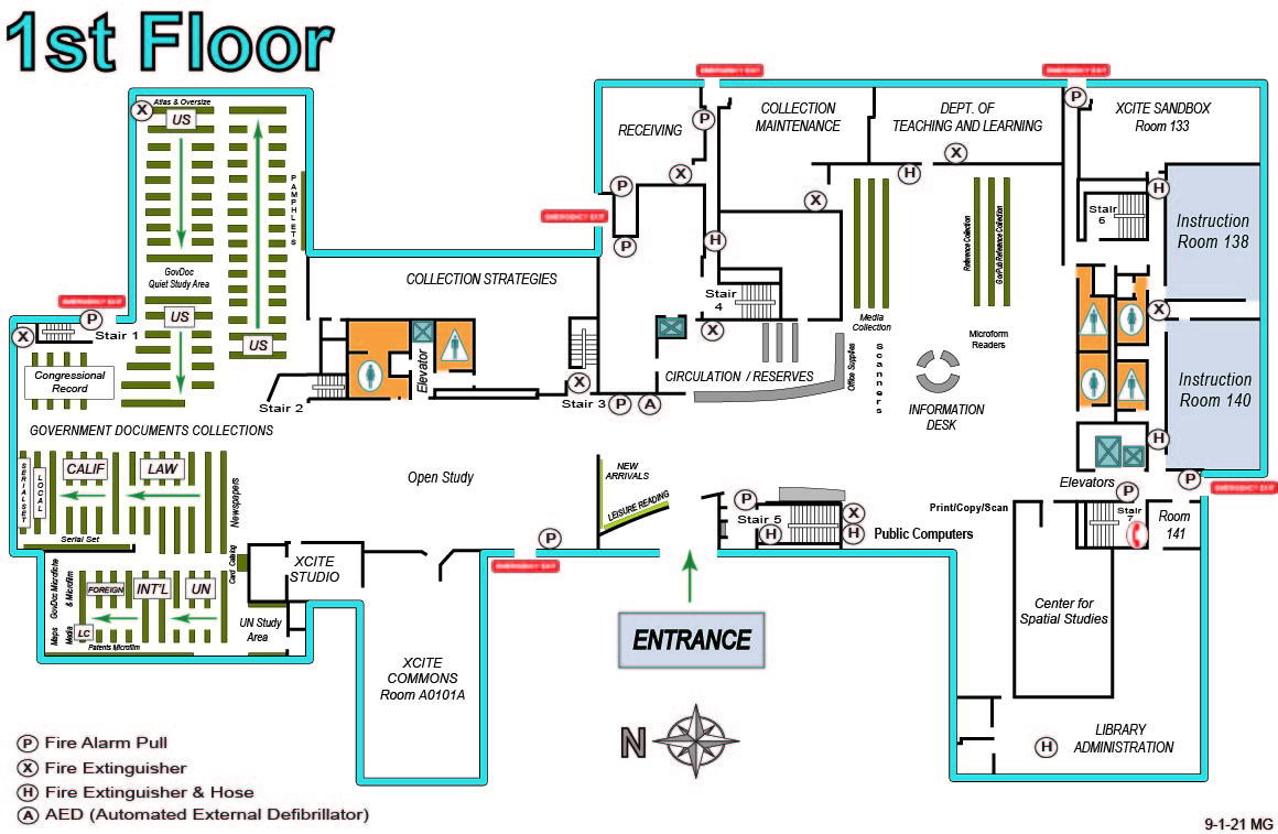 Bus Washroom Map – Level 1