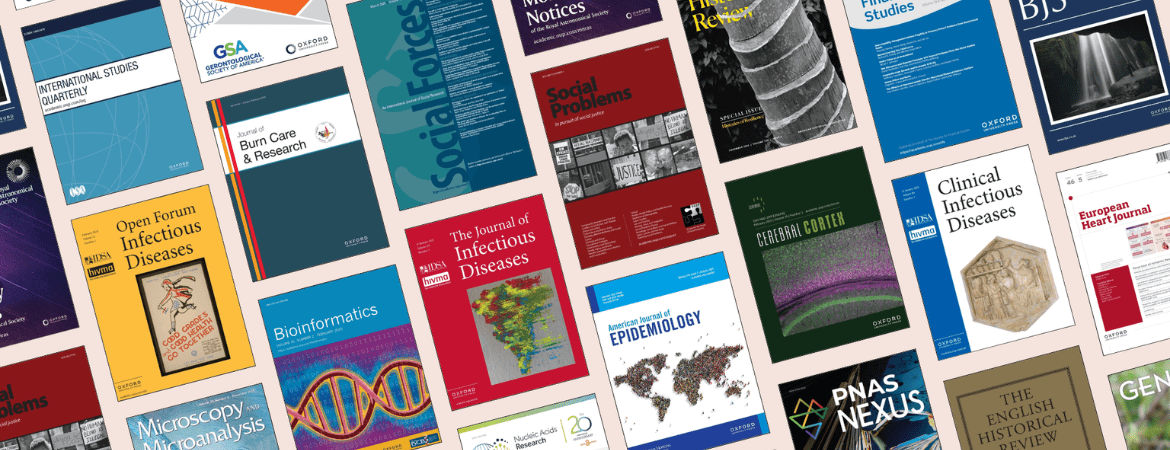 Image of various OUP journal covers