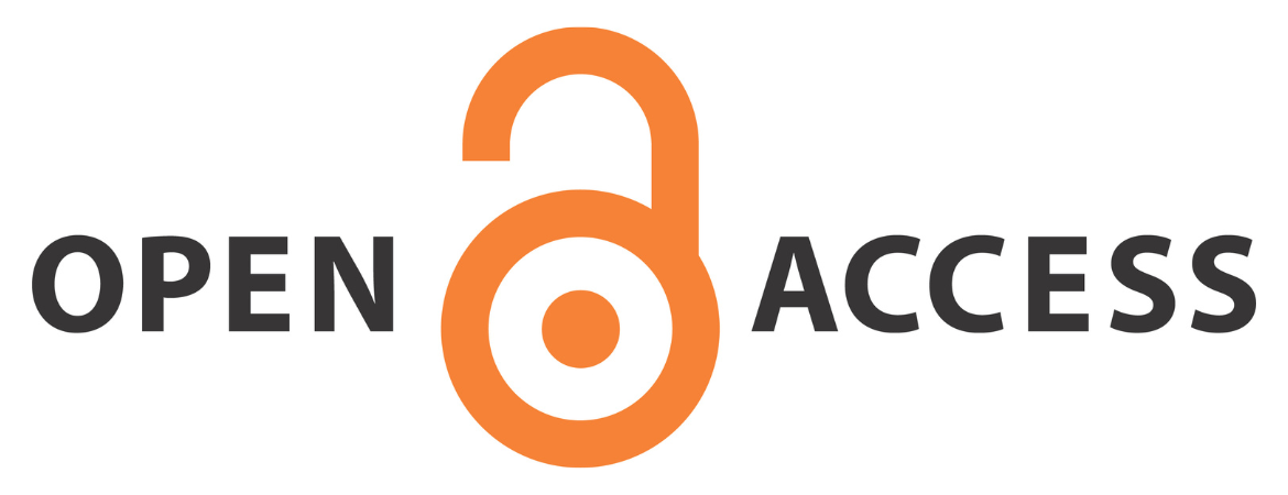 Image of Open Access Lockup. In between Open and Access is an orange lock that is unlocked. 