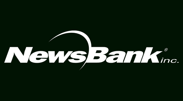 White NewsBank logo against a black backdrop.