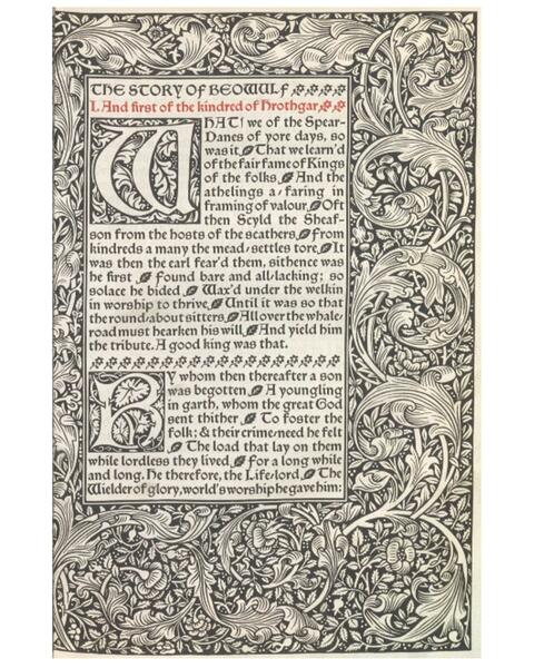 Beowulf, Kelmscott Edition